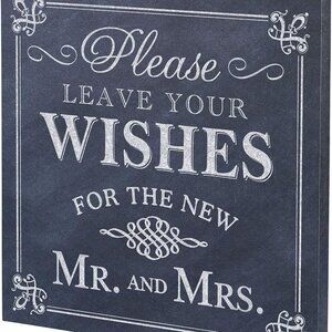 Lillian Rose Leave Your Wishes Wedding Sign, Brand New, great wedding accessory